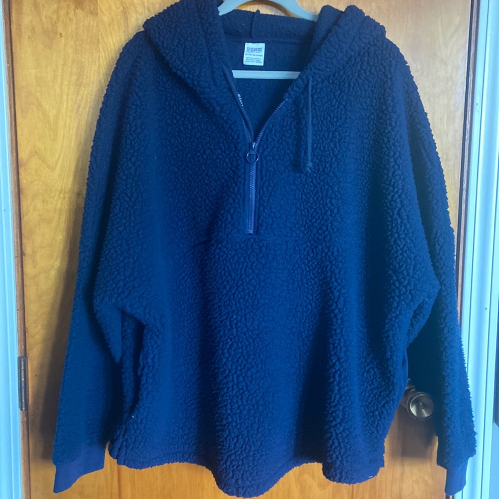 PINK fleece sweatshirt!